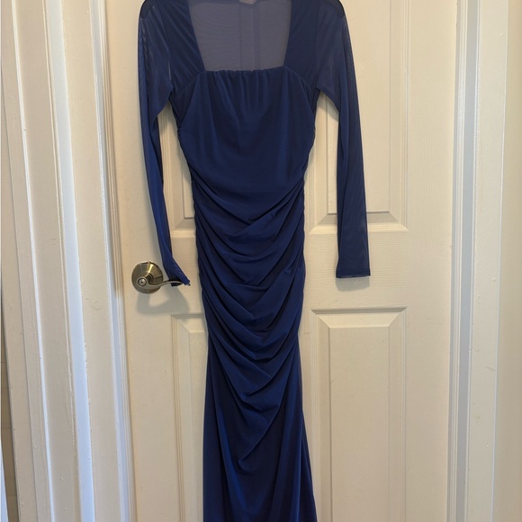 ReoRia Royal Blue Long Sleeve Dress - Picture 4 of 10